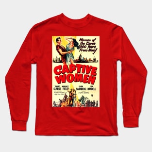 Classic Science Fiction Movie Poster - Captive Women Long Sleeve T-Shirt